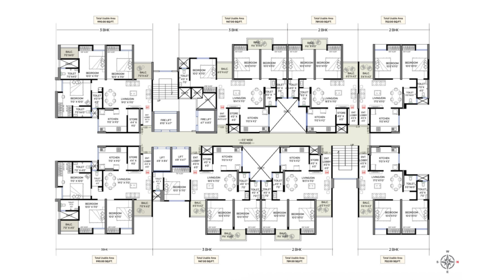 topaz towers floor plan