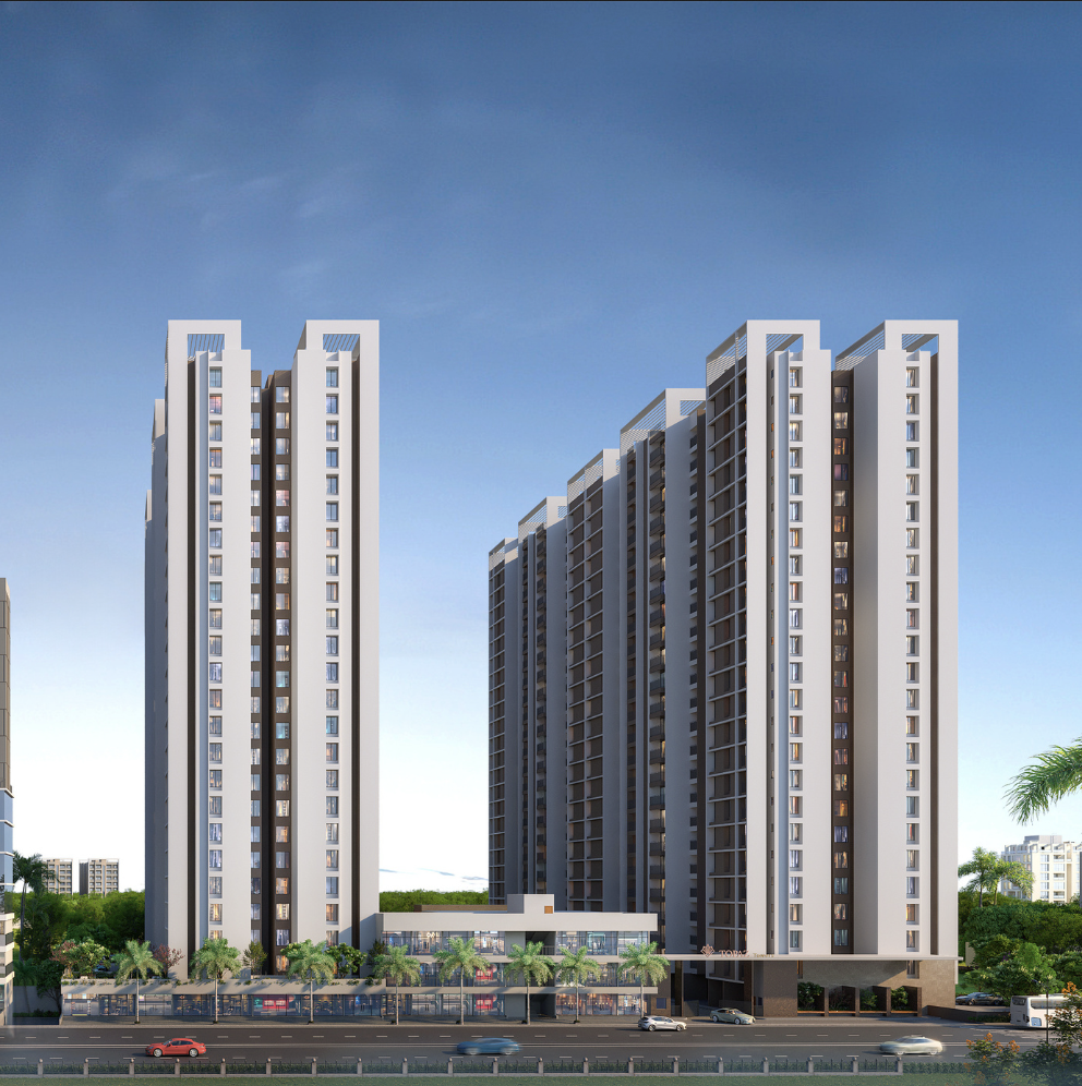 topaz towers charholi towers view